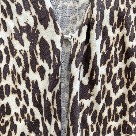 Elie Tahari Silk Cashmere Animal Print Sweater XS - Picture 5 of 14